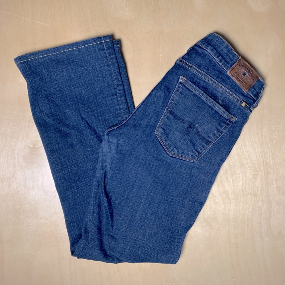 Lucky brand lolita boot womans size 2/26 regular denim jeans Dark Wash